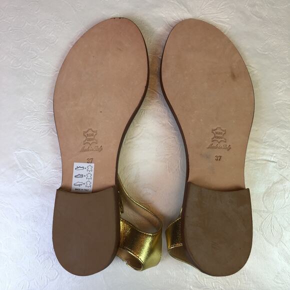 CorNETTI T-Strap Sandal Gold Size EU 37 - Picture 12 of 16